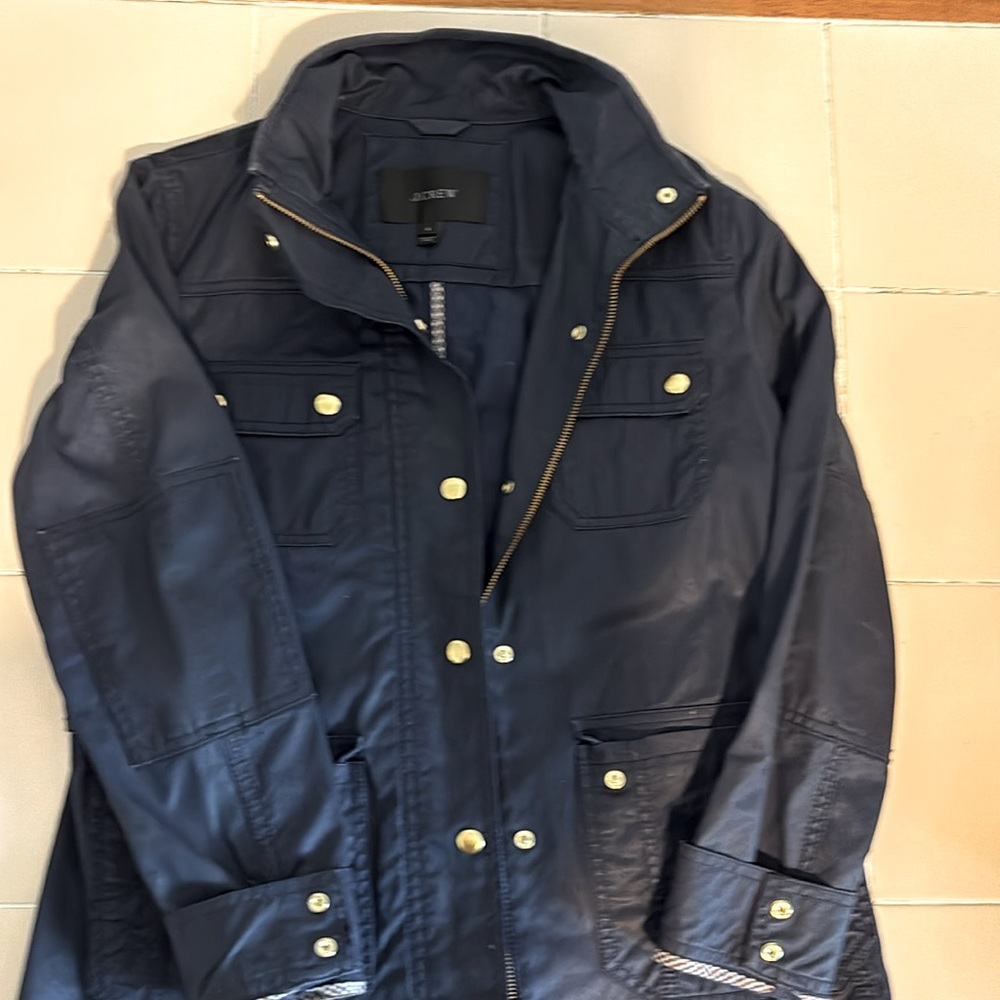 Jcrew Factory women’s utility jacket with gold buttons